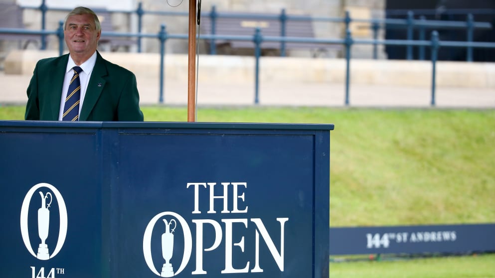 Ivor Robson - On the tee...for the last time at The Open this week