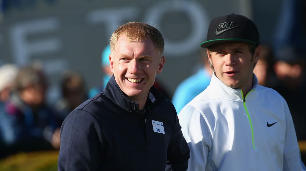 Paul Scholes and Niall Horan