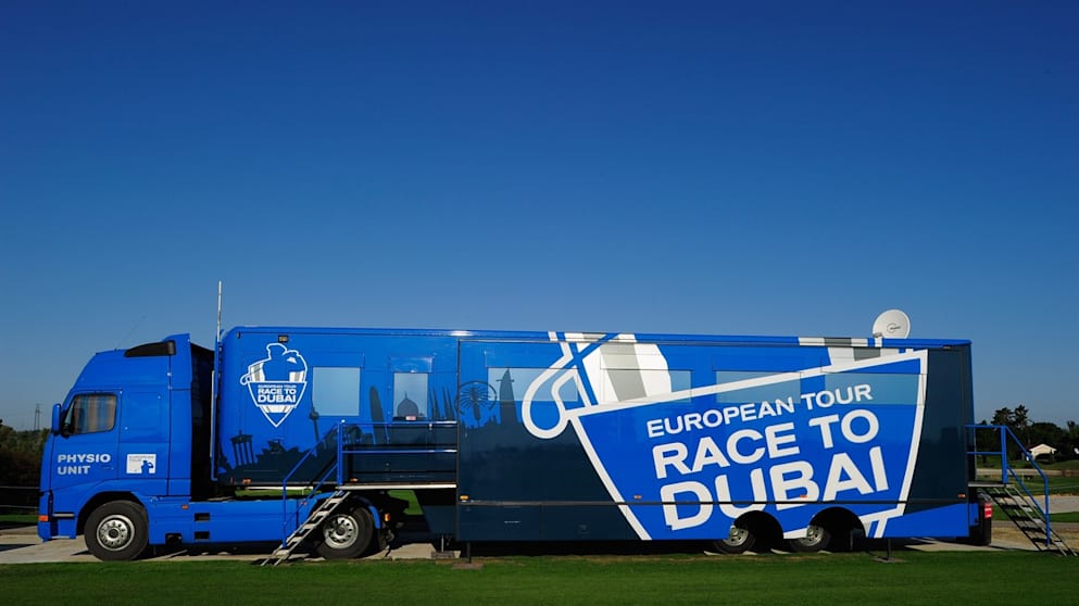 The European Tour Physiotherapy Truck