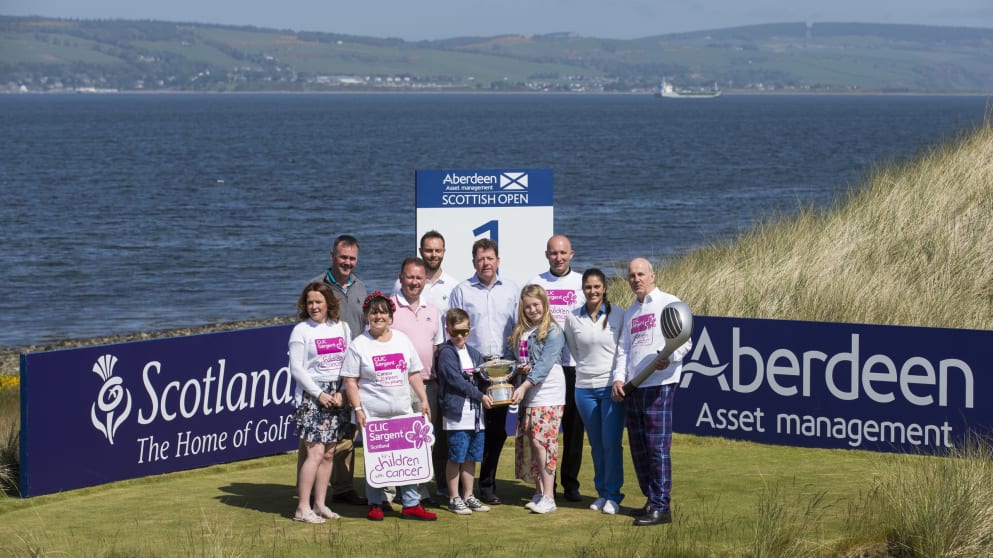 The launch of CLIC Sargent as Official Charity to the Aberdeen Asset Management Scottish Open