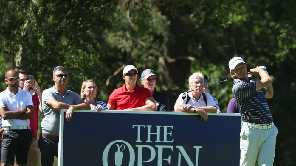 Retief Goosen qualifying for The Open