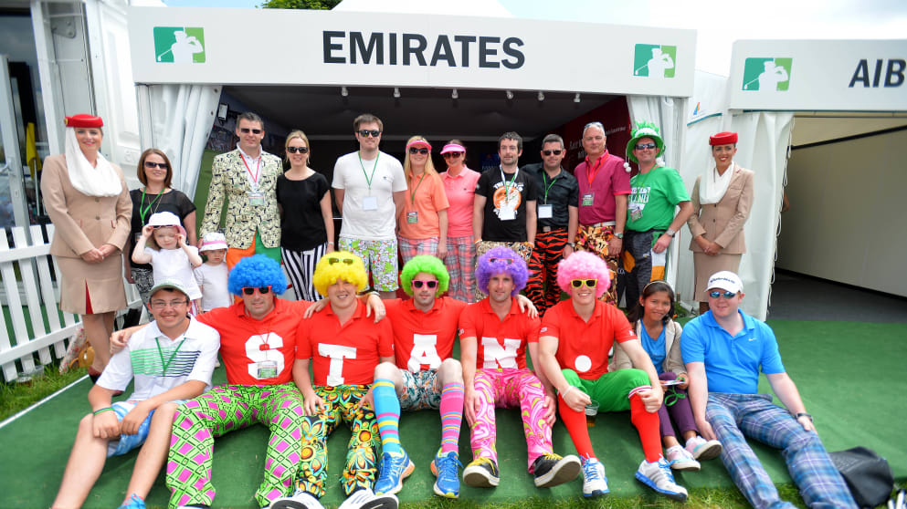 The Wacky Trousers competition at the Irish Open