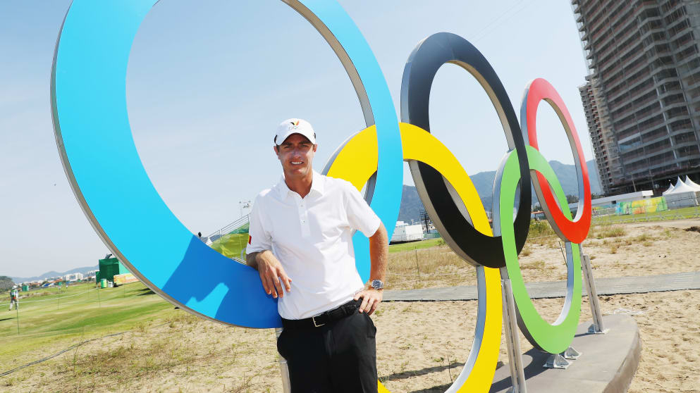 Nicolas Colsaerts enjoying the Olympic vibe