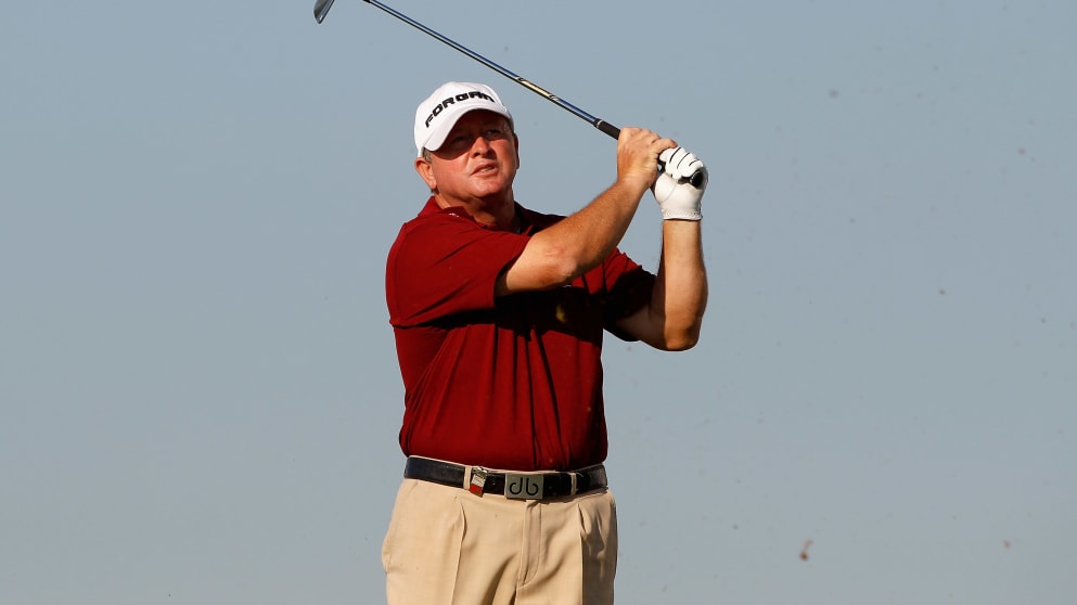 Ian Woosnam during the first round of the WINSTONgolf Senior Open