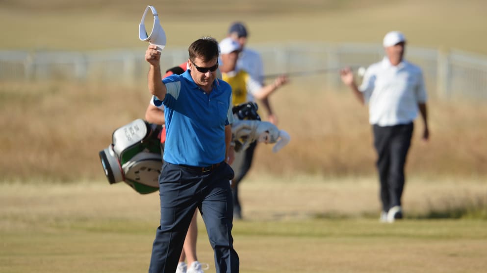 Sir Nick Faldo, twice Open Champion at Muirfield, 