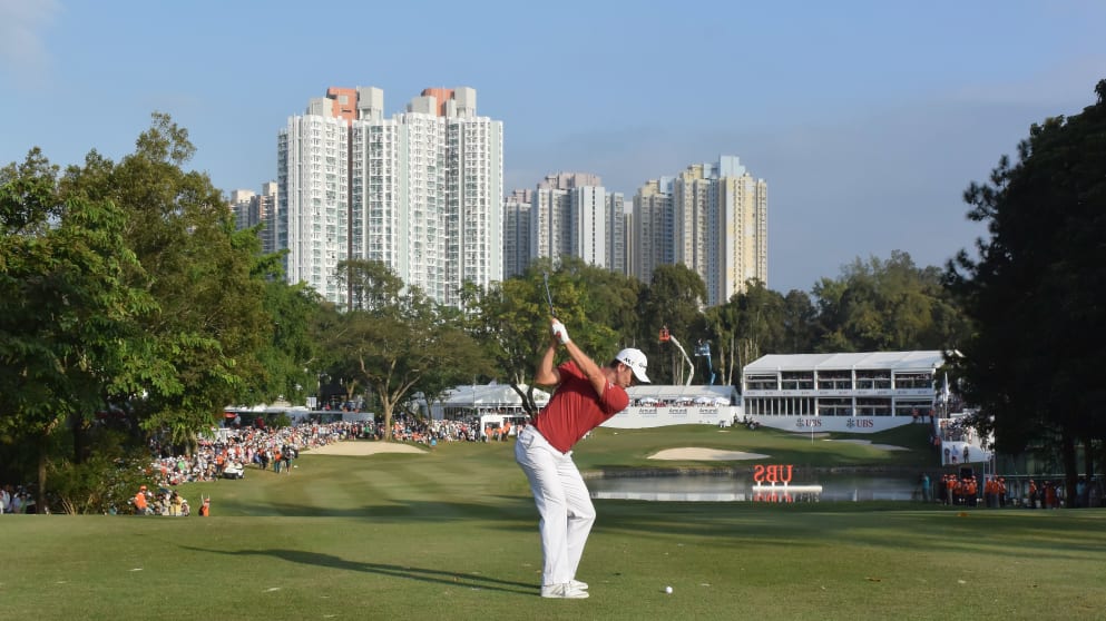 Justin Rose at theHong Kong GC, Fanling
