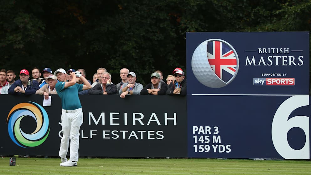 Matthew Fitzpatrick during the first round of the British Masters