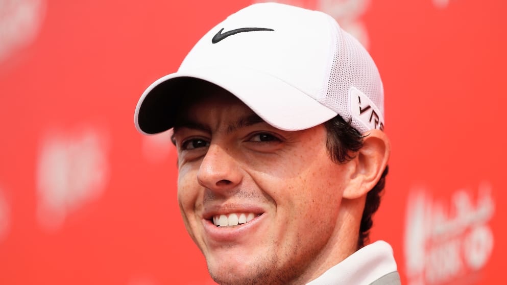 Rory McIlroy cut a happy figure ahead of his 2014 bow