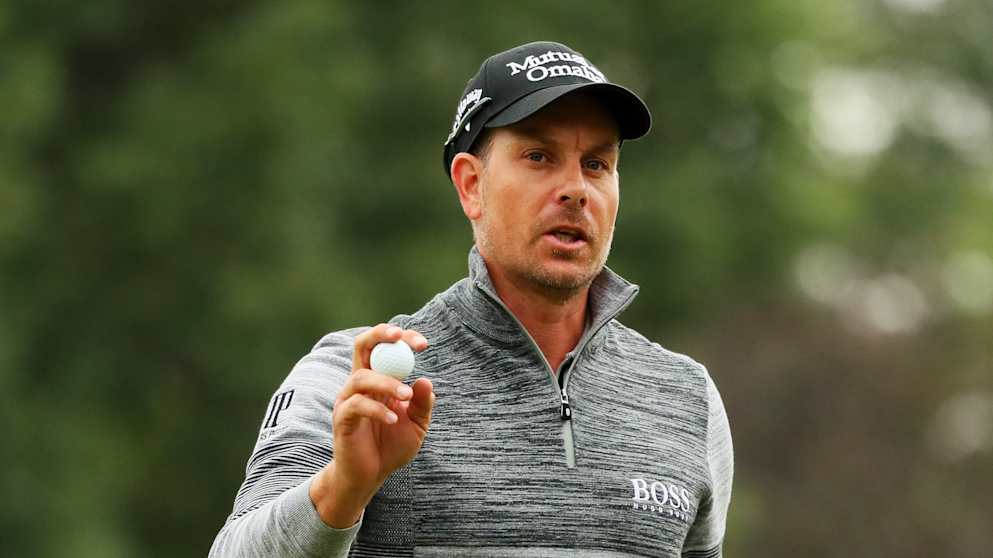 Henrik Stenson during the final round of the WGC - HSBC Champions