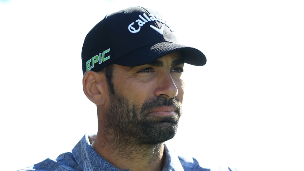 Alvaro Quiros on day one of the British Masters at Close House