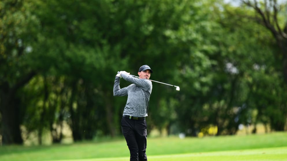 America's Paul Peterson during the final round of the D+D REAL Czech Masters