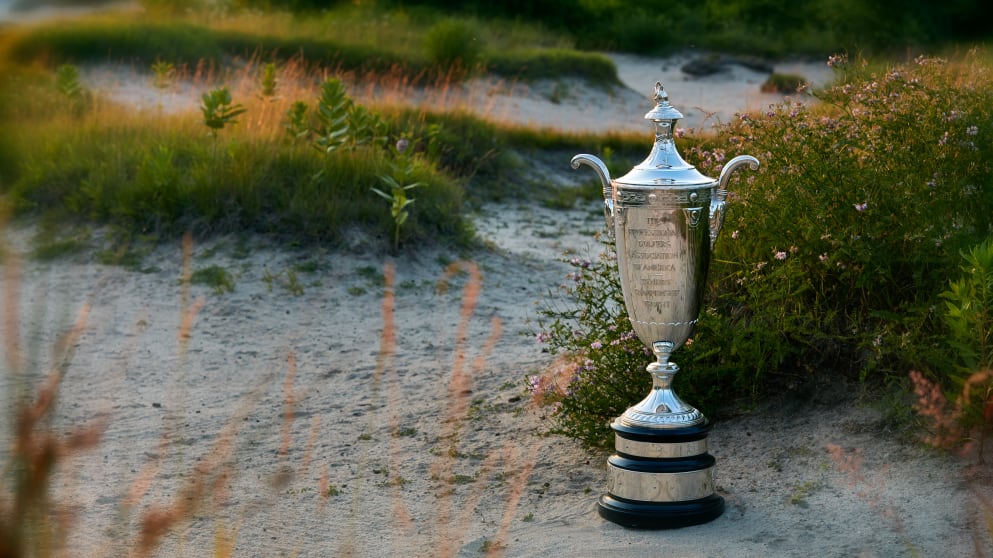 The Alfred S Bourne Trophy at Harbor Shores Golf Club (pic courtesy of PGA of America)