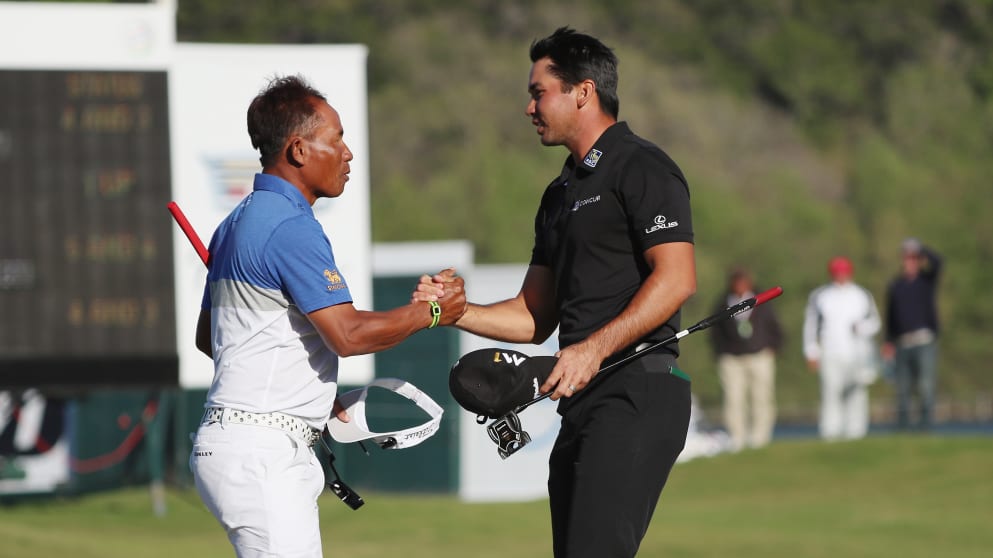 Jason Day and Thongchai Jaidee