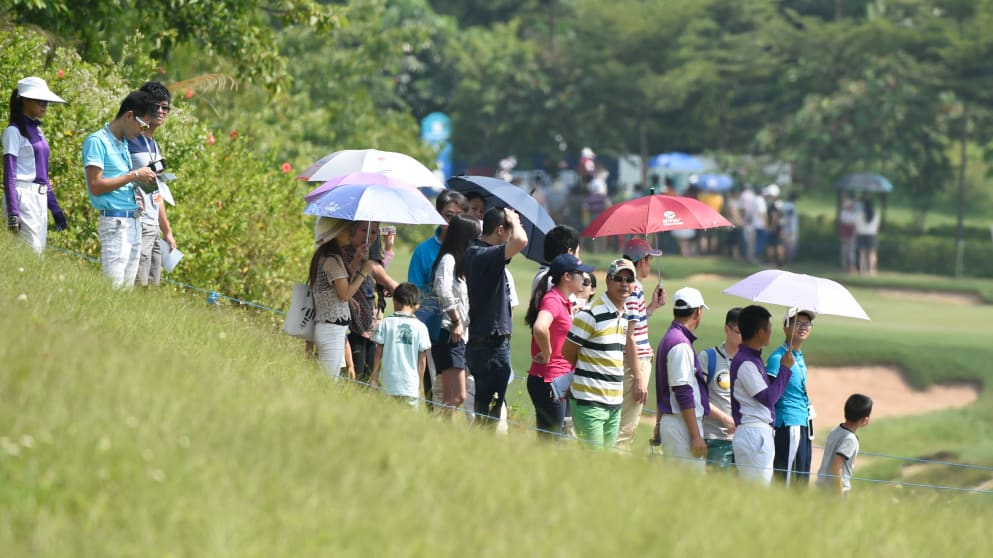 Crowds at the Foshan Open