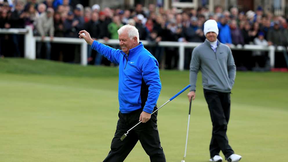 Gerry McIlroy and Rory McIlroy at the Alfred Dunhill Links Championship