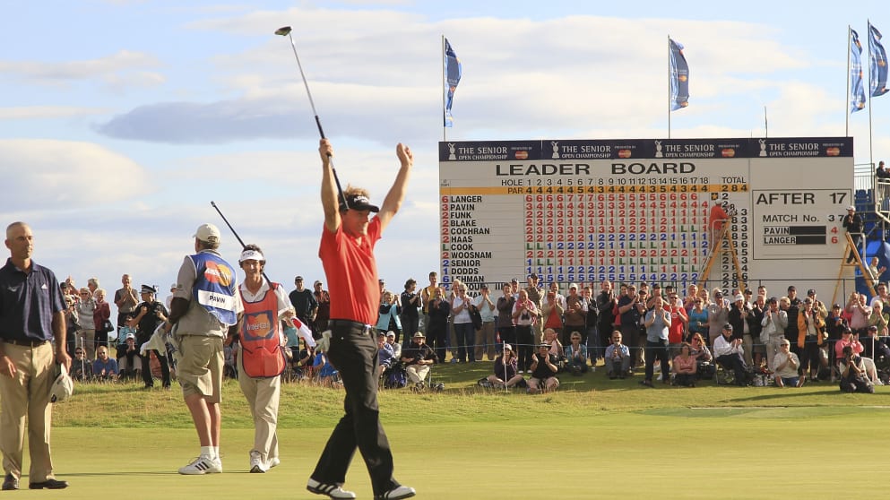 Bernhard Langer winning the 2010 Senior Open