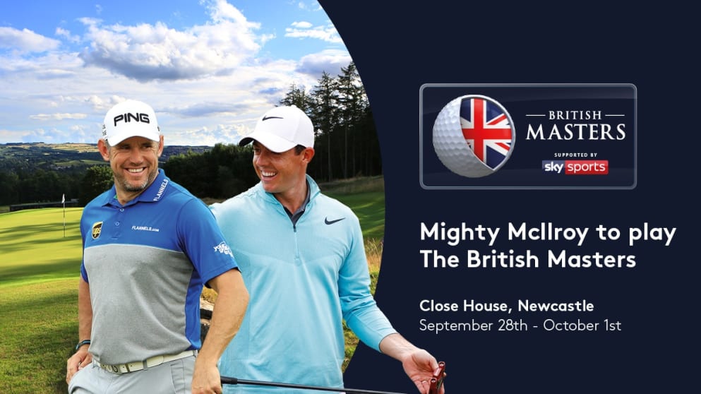 Rory McIlroy is set to join host Lee Westwood at the British Masters
