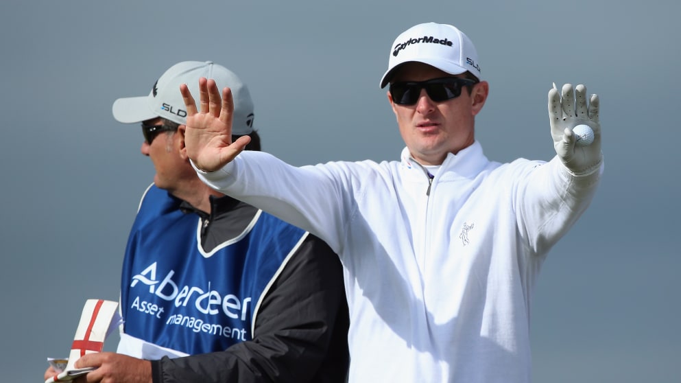 Justin Rose has a moment at Royal Aberdeen