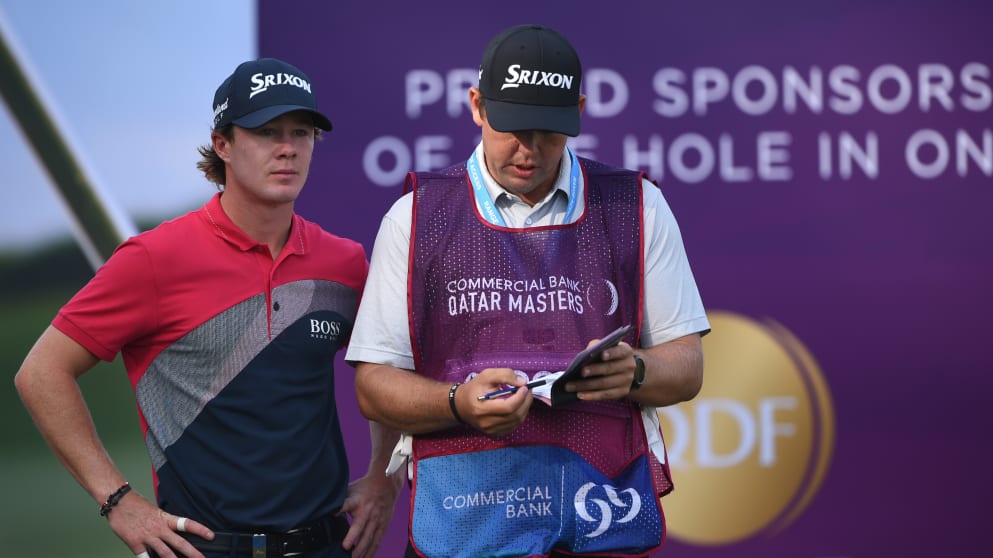 Sean Crocker at the Commercial Bank Qatar Masters