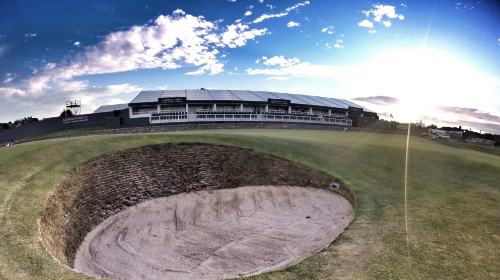 The Road bunker on the 17th hole of the Old Course at St Andrews