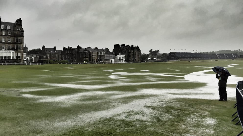 First hole on Friday morning