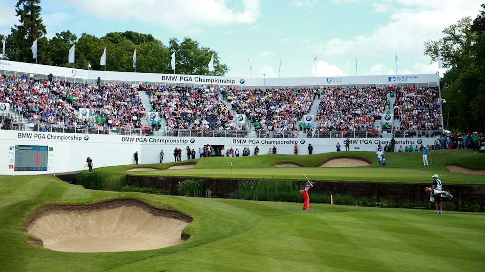 Packed stands on the 18th