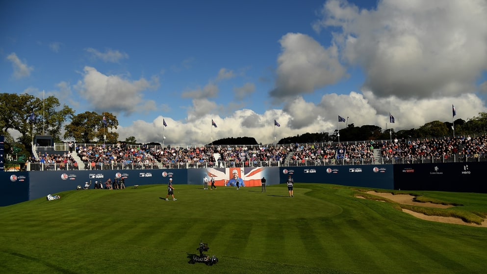 Round 1 at the 2017 British Masters at Close House, Newcastle