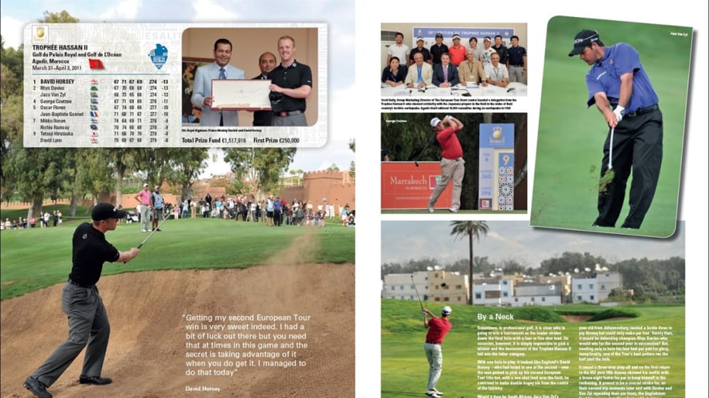 David Horsey captured his second European Tour title at the 2011 Trophee Hassan II.