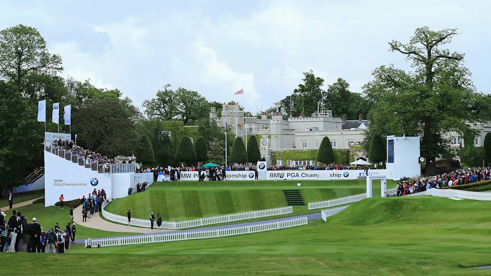 General view of the first hole during day one of the BMW PGA Championship