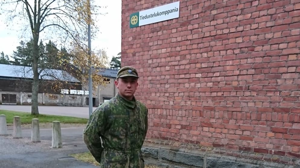 Finn Oliver Lindell during national service 