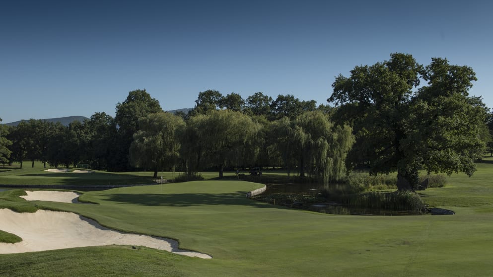 The 16th green at Golf Club de Genève (credit Chris Turvey)