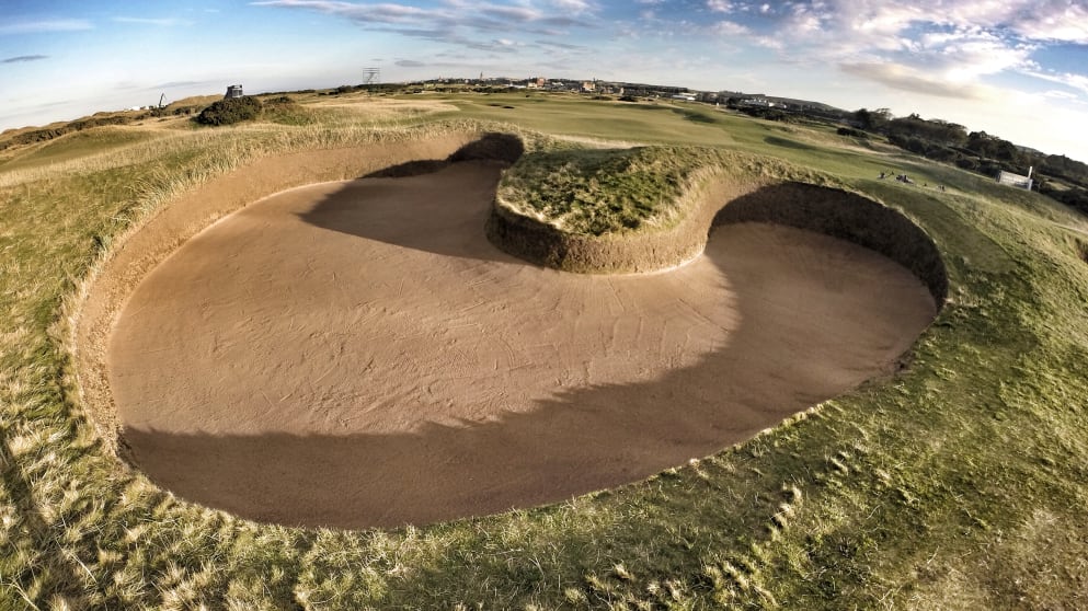 Hell bunker on the 14th hole of the Old Course at St Andrews