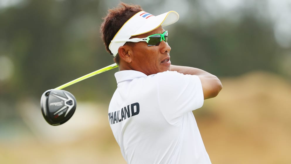 Thongchai Jaidee preparing ahead of the first round