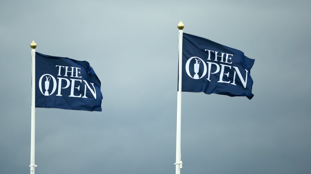 Flags flutter in the breeze ahead of The 144th Open Championship