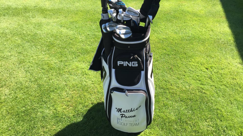 Matthieu Pavon's golf bag