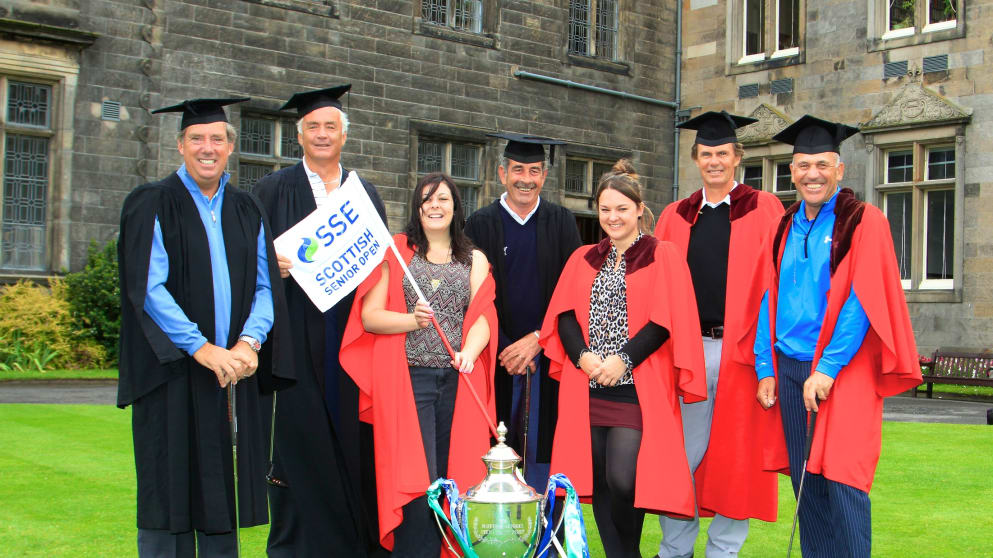Barry Lane, Glenn Ralph, Sam Torrance, Anders Forsbrand and Bill Longmuir (Phil Inglis)