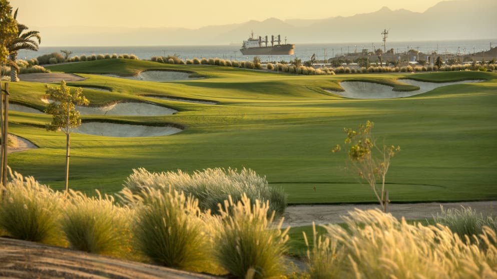 The fourth hole at Ayla Golf Club