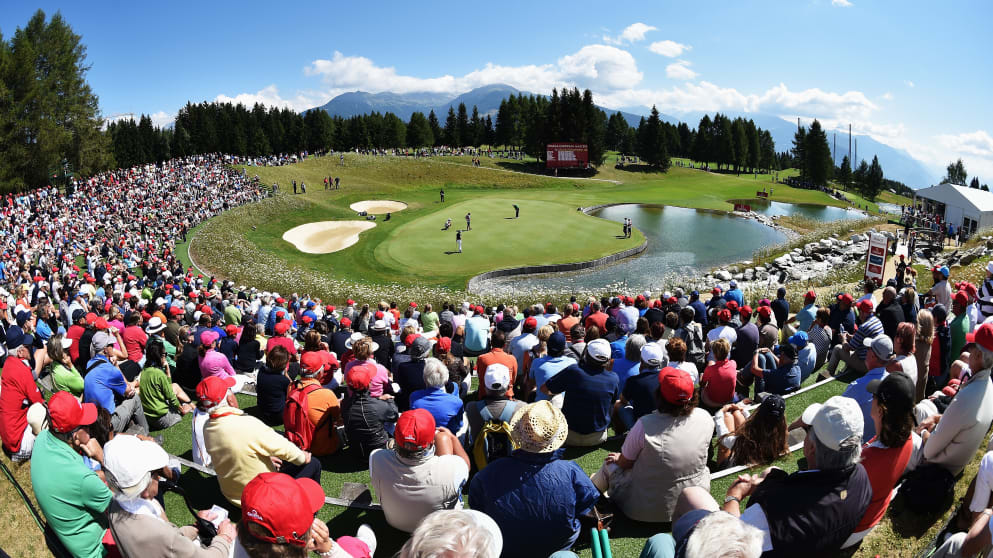 Fans at Crans-sur-Sierre's 13th