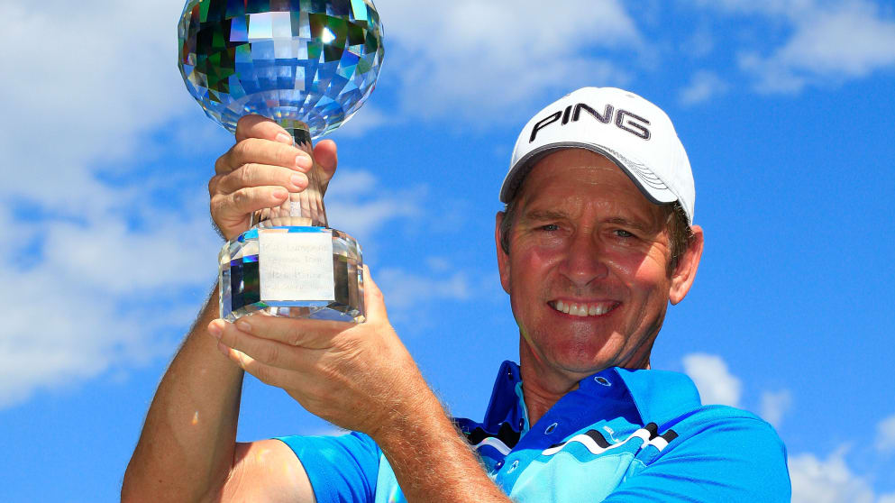 The new Bad Ragaz PGA Seniors Open champion - Rick Gibson