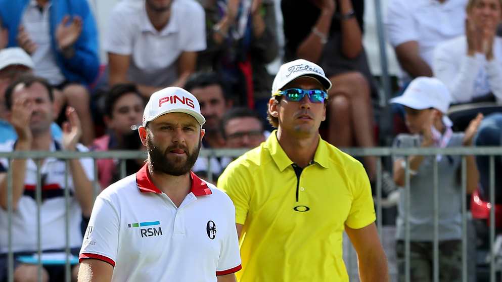 Andy Sullivan and Rafa Cabrera Bello at the Italian Open