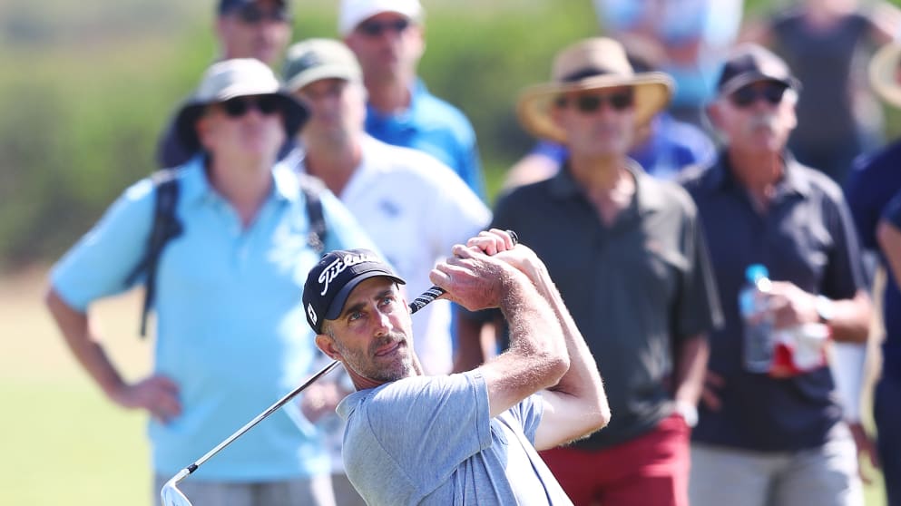 Geoff Ogilvy during Day one of the ISPS Handa Vic Open
