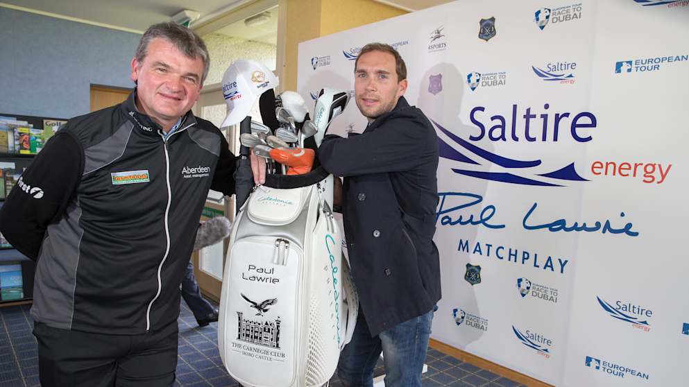 Paul Lawrie and Russell Anderson (pic by Kenny Smith)