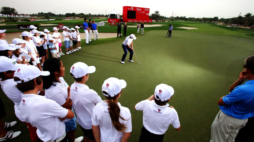 Matteo Manassero impresses the Future Falcons