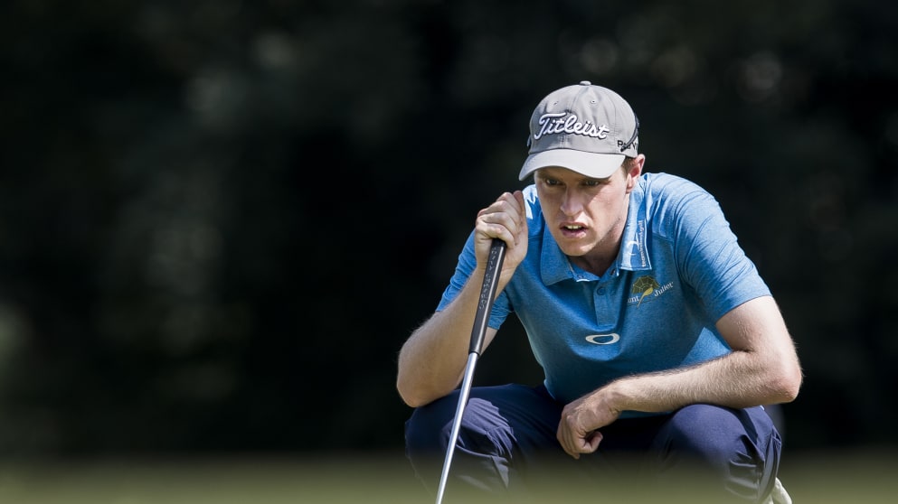 Kevin Phelan - on his way to a first round 66 at the UBS Hong Kong Open