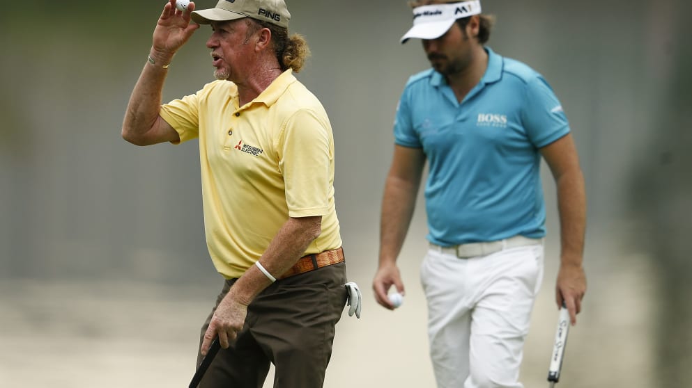 Miguel Ángel Jiménez and Victor Dubuisson