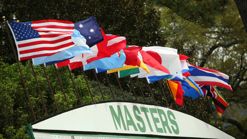 A leaderboard is seen during a practice round 