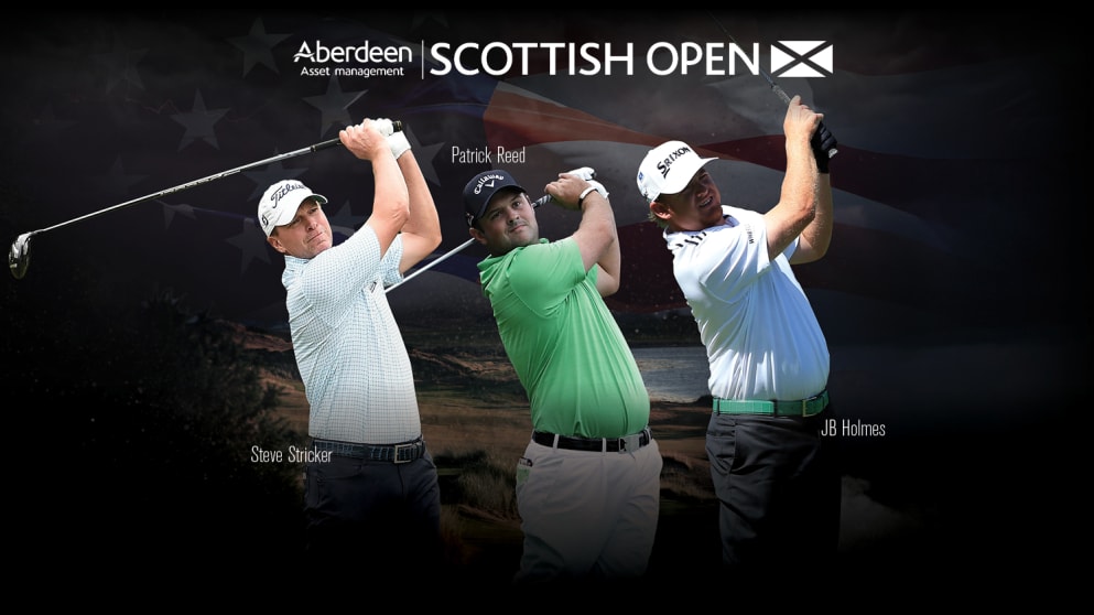 Steve Stricker, Patrick Reed and JB Holmes will all play this year's Aberdeen Asset Management Scottish Open