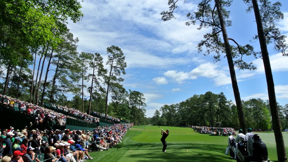 The 14th tee at Augusta National