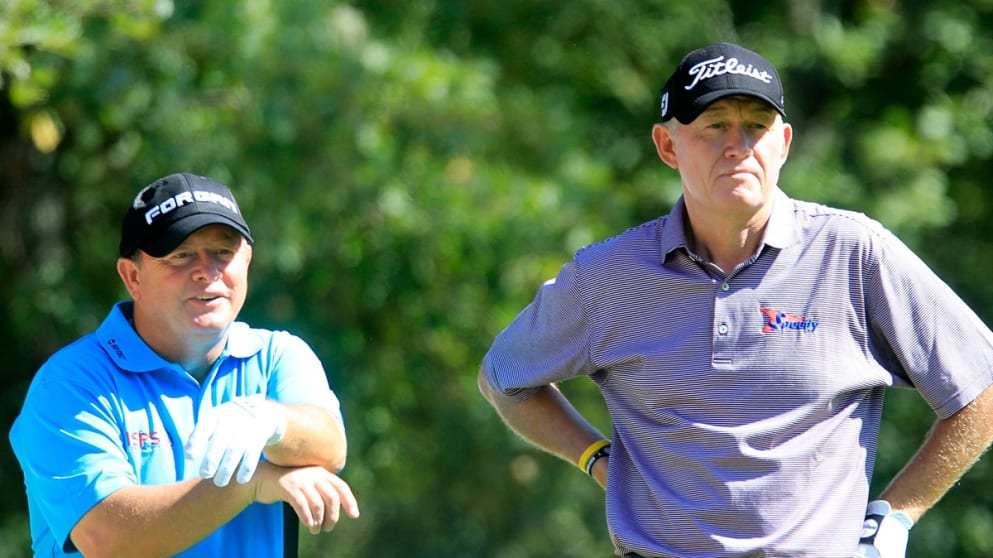 Roger Chapman (r) and Ian Woosnam