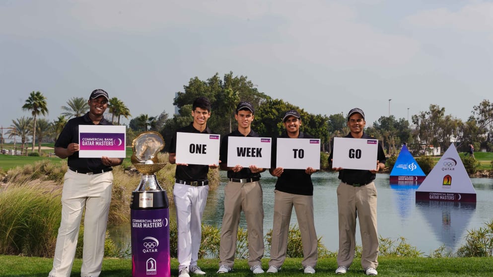 Qatari juniors celebrate one week to go until Commercial Bank Qatar Masters